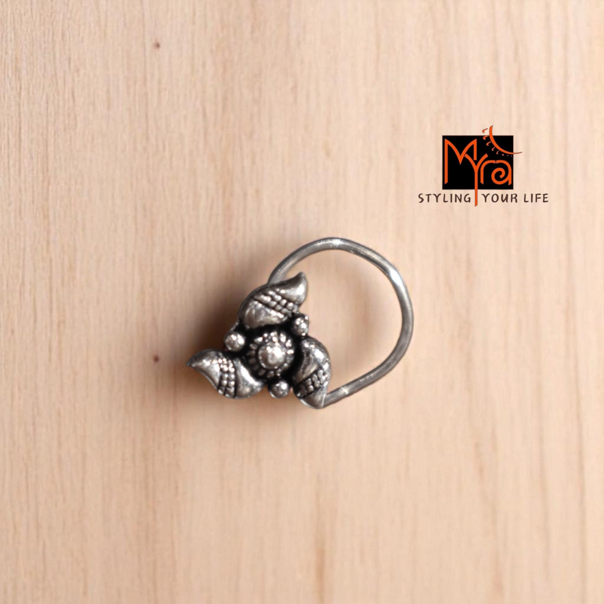 Buy pure silver phulki nosepin online India MYRA