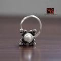 Rajasi Pearl Silver Nosepin 92.5 sterling silver India MYRA