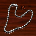 Rice Bead Silver Anklet