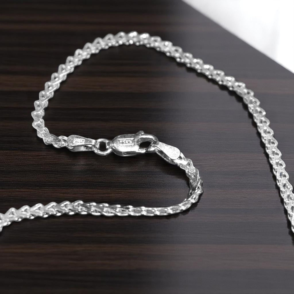 Rope Style Silver Anklet