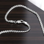 Rope Style Silver Anklet