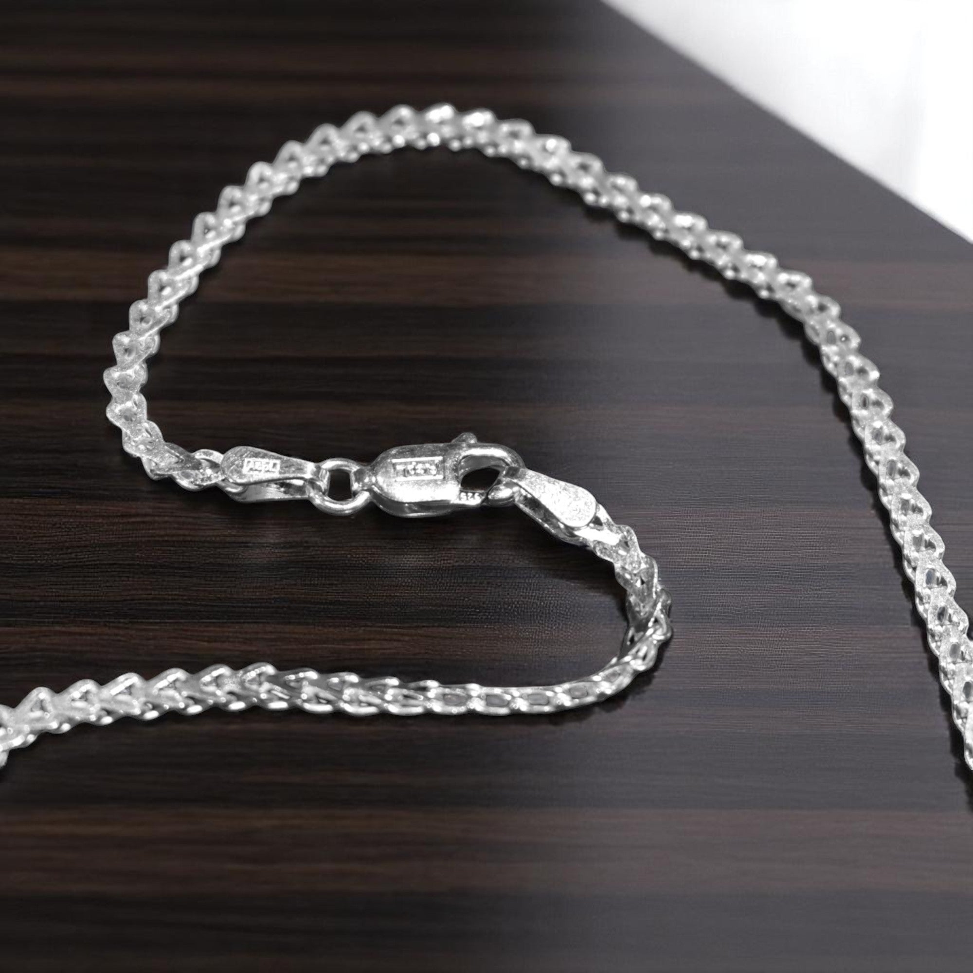 Rope Style Silver Anklet