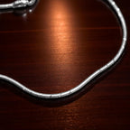Rounded Edge Silver Anklet