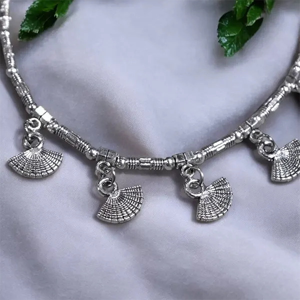 Metal Charm Anklet : Chinese Fan