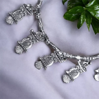 Metal Charm Anklet : Owl