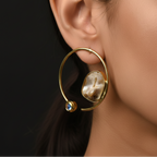 Raw Stone Brass Studs
