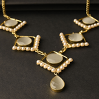 Aura White Stone Necklace