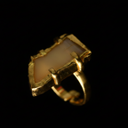 Aura Stone Brass Ring