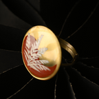 Kaashpool Handpainted Brass Ring