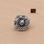 Buy pure silver traditional nosepin online India MYRA