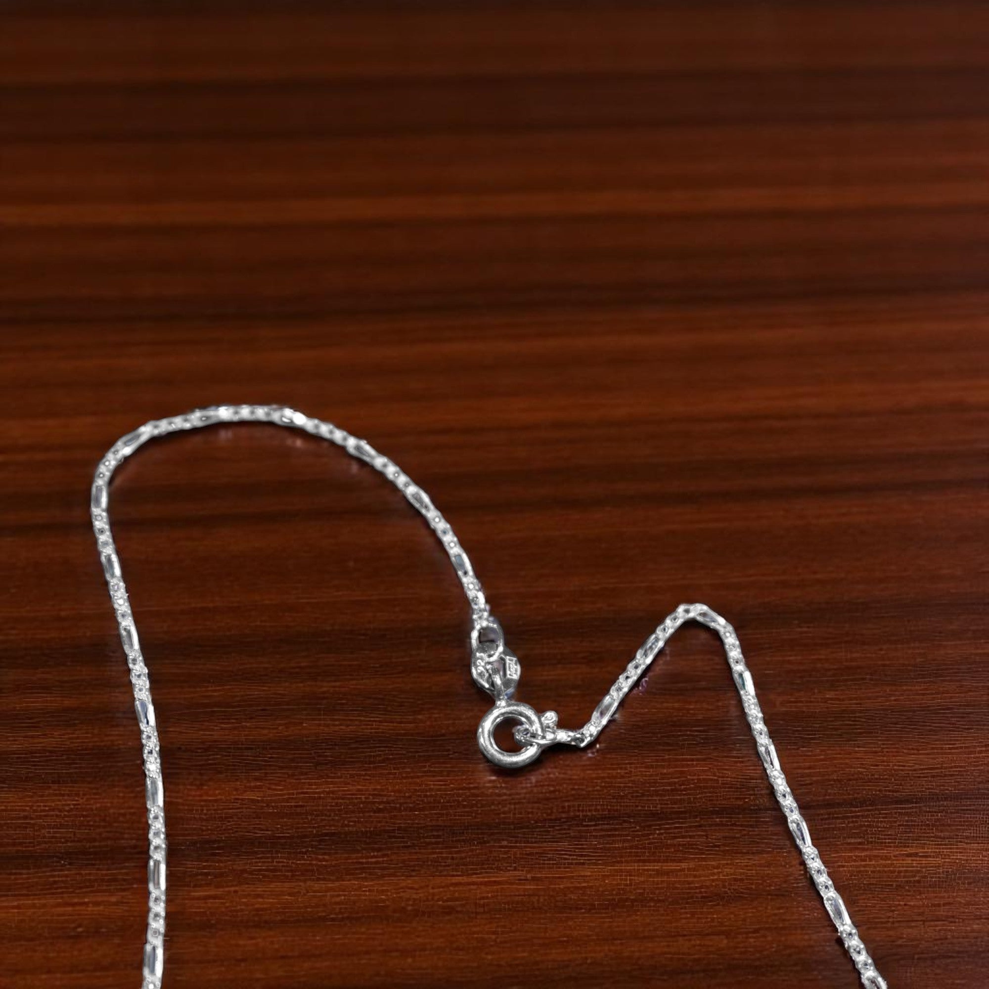 Snake Chain Silver Anklet