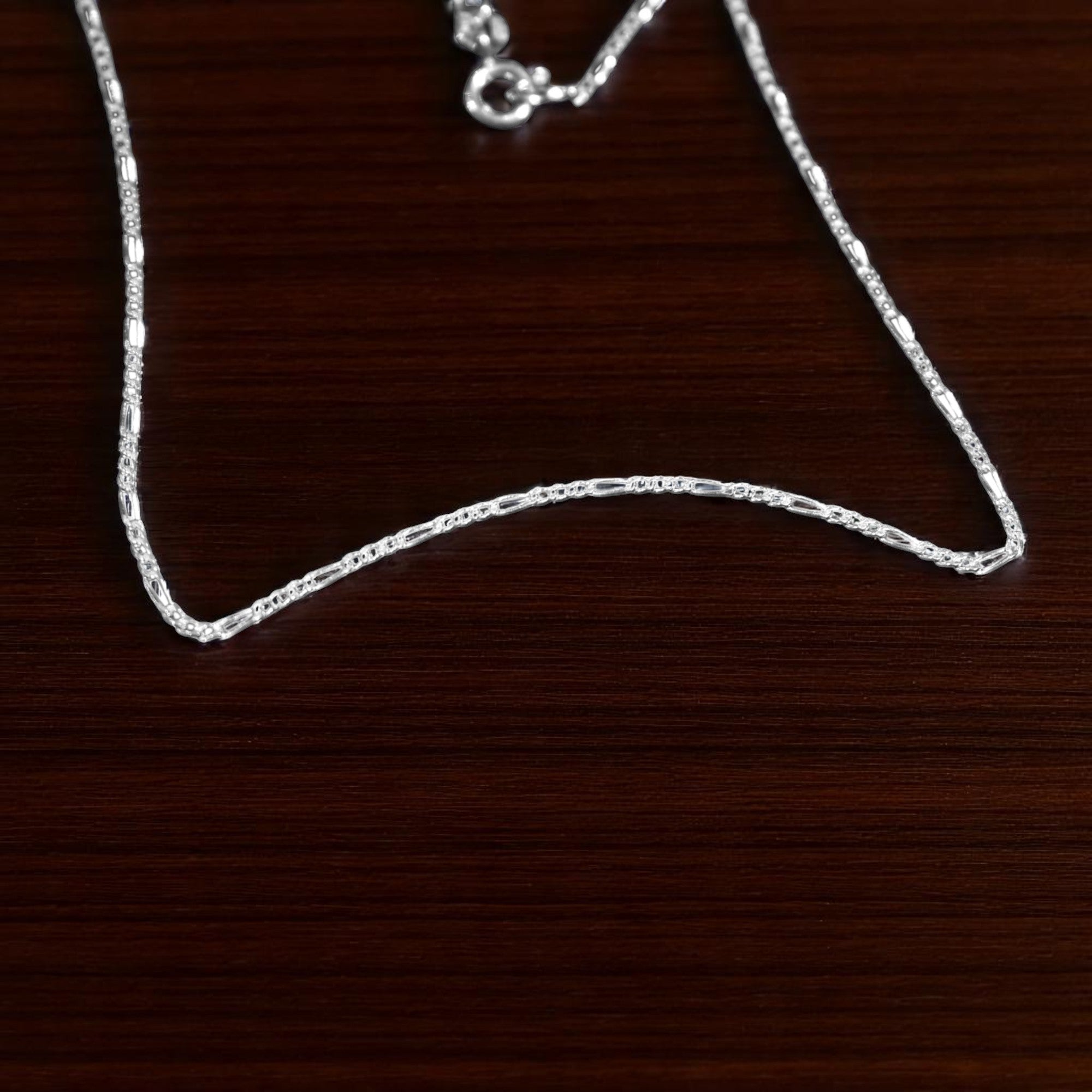 Snake Chain Silver Anklet