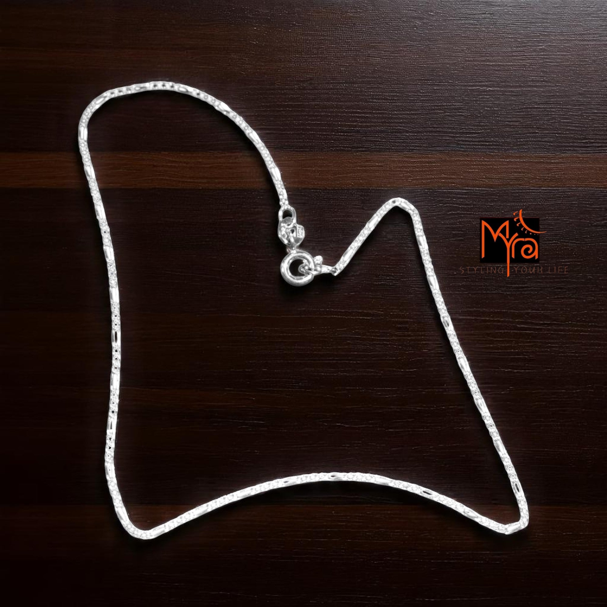 Snake Chain Silver Anklet