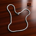 Square Pattern Silver Anklet