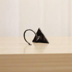 Buy hand-painted triangle silver nosepin online India MYRA
