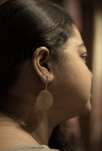 The Circle Brass Ear Studs