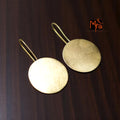 The Circle Brass Hanging Earrings