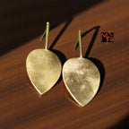The Drop Brass Ear Studs