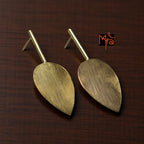 The Drop Brass Ear Studs