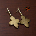 The Petals Brass Ear Studs