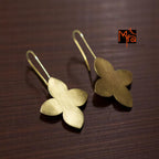 The Petals Brass Hanging Earrings