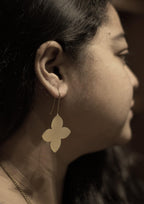 The Petals Brass Hanging Earrings