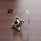 Urja Black Onyx Silver Nosepin