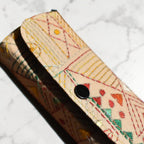 White Kantha Spectacle Case - Handcrafted Bengali Eyewear Holder