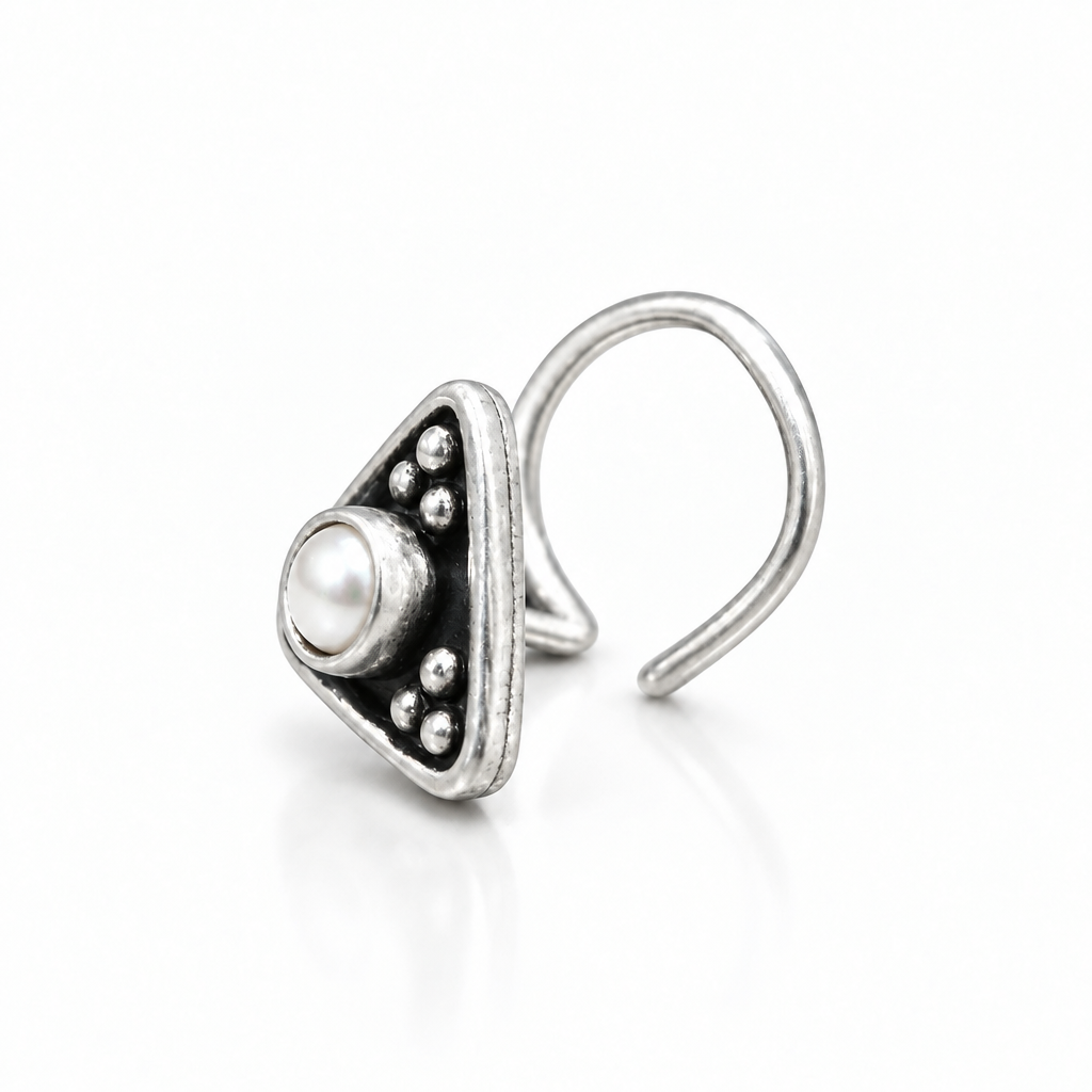 Yajna Pearl 925 Silver Nosepin