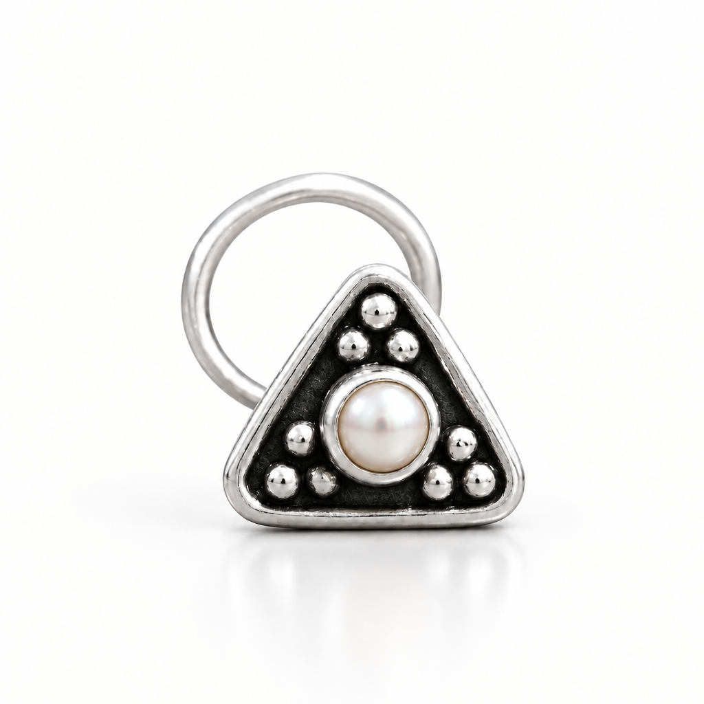 Yajna Pearl 925 Silver Nosepin