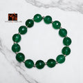 Onyx Stone Bracelet - Bottle Green
