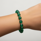 Onyx Stone Bracelet - Bottle Green