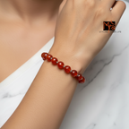 Onyx Stone Bracelet - Deep Orange