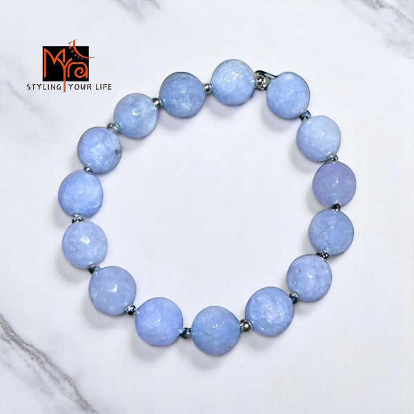 Onyx Stone Bracelet - Light Blue