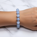 Onyx Stone Bracelet - Light Blue