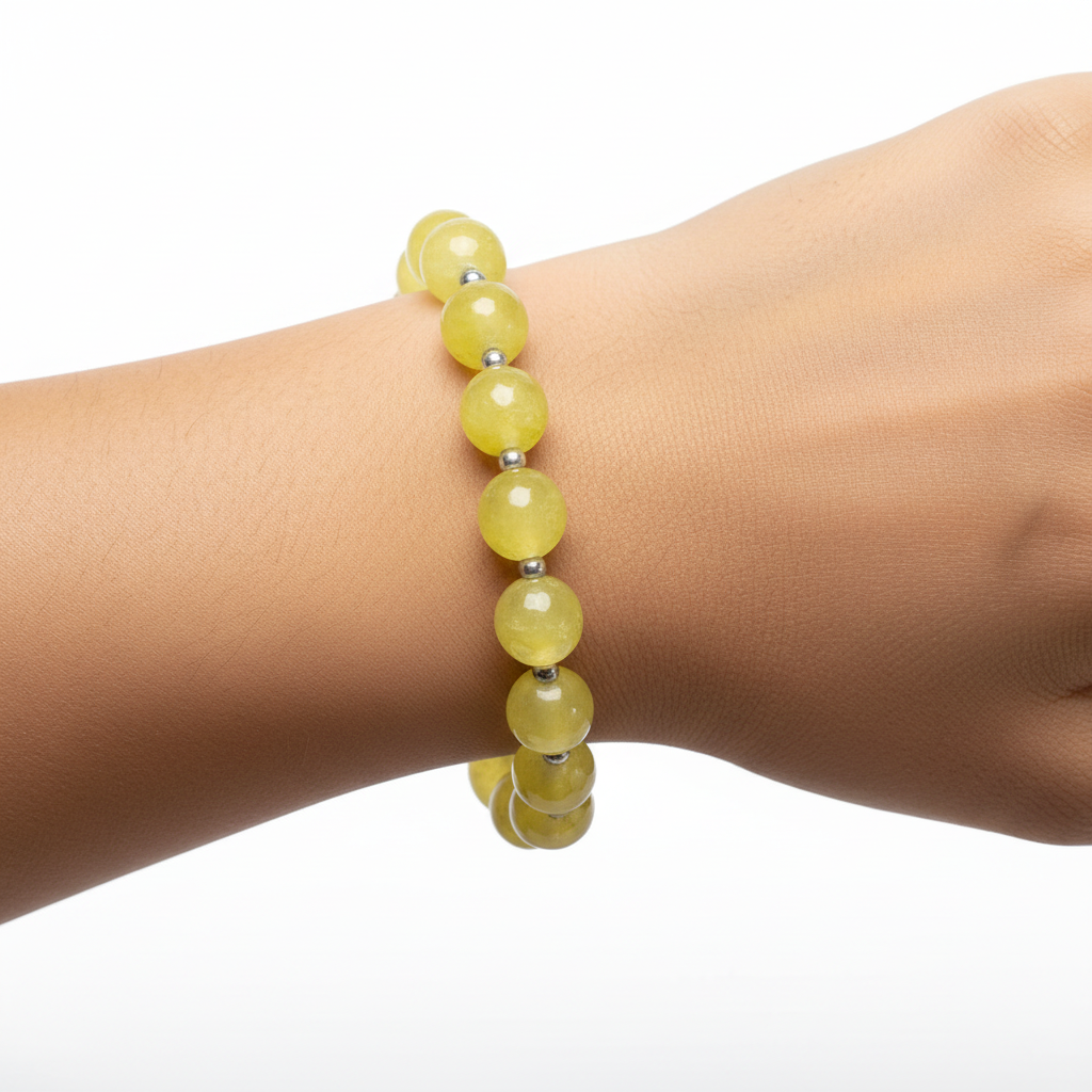Onyx Stone Bracelet - Lime Yellow