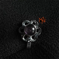 Purple Stone Clip on Nosepin