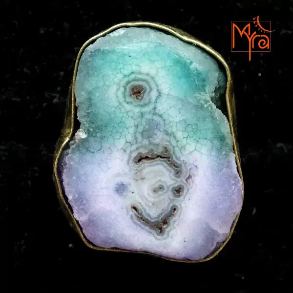 Aquamarine Color Stone Ring