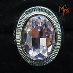 Pink Cut Stone Fixed Size Ring