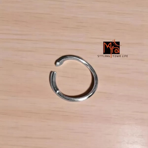 Simple Pure Silver Nose Ring 92.5 sterling silver nosepin India MYRA