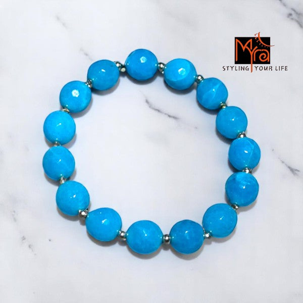 Onyx Stone Bracelet - Sky Blue