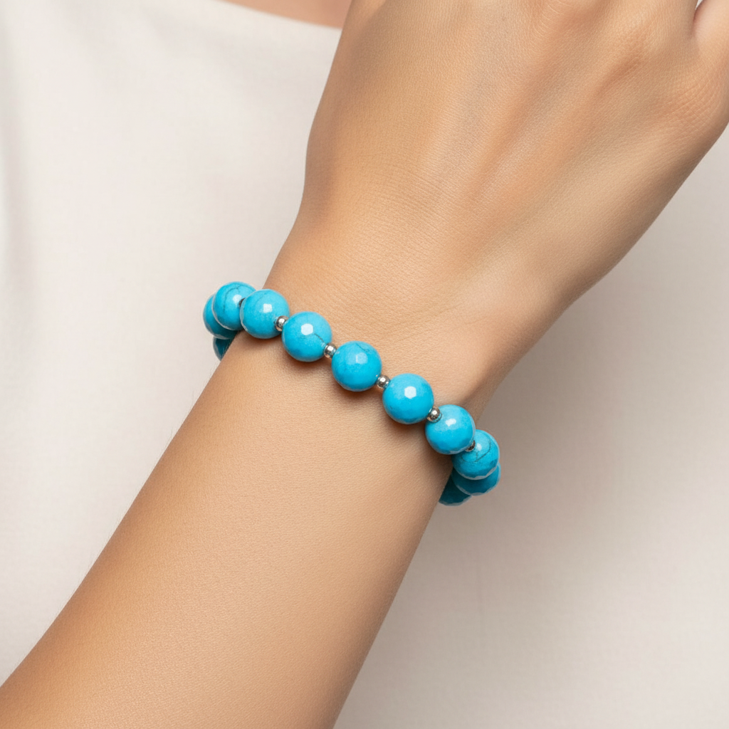 Onyx Stone Bracelet - Sky Blue