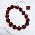 Onyx Stone Bracelet - Wine Red